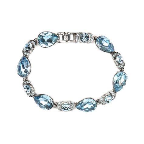 givenchy 1950 silvertone aquamarine bracelet ebay|givenchy bracelet 1979.